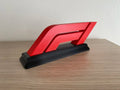 PosterBay MakerHub™ 3D Printed Formula 1 Logo Desk Stand – Red & Black F1 Racing Decor